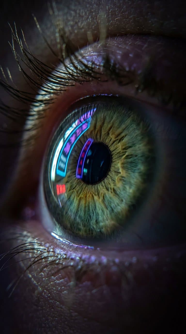 Macro close-up of an eye